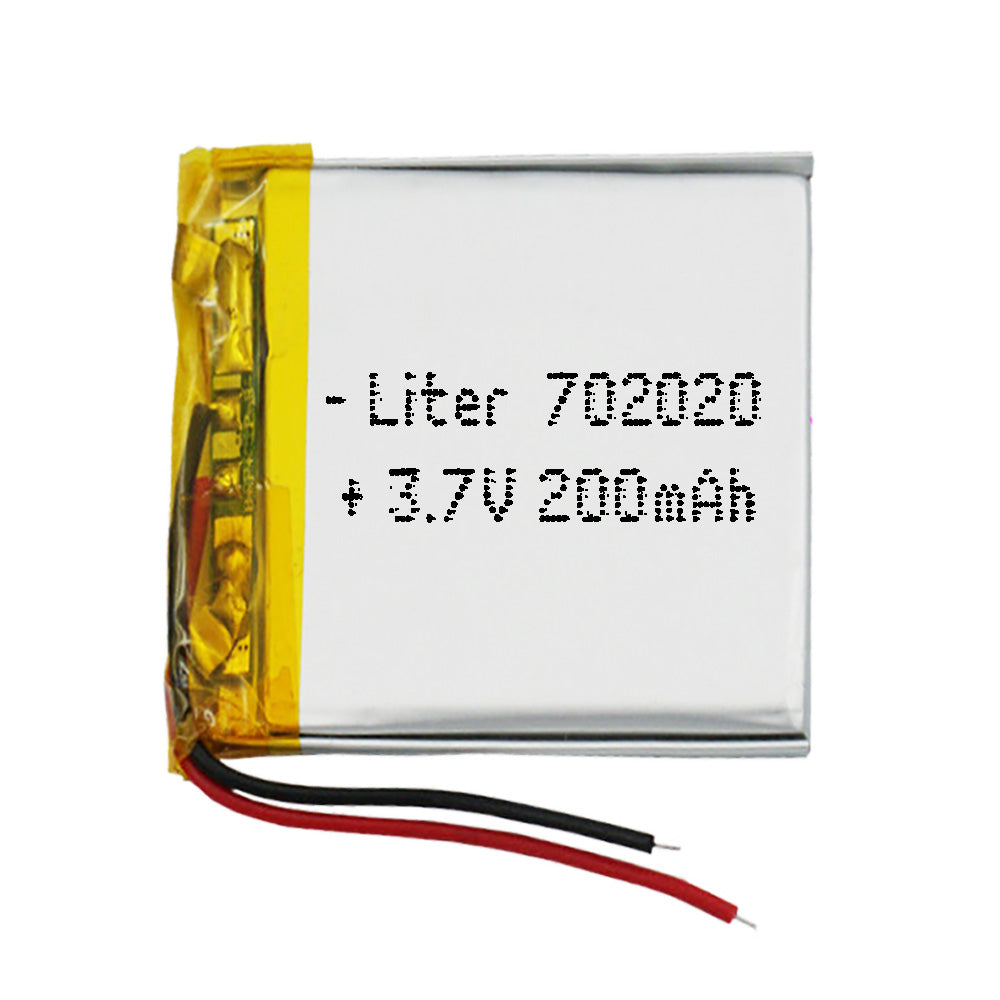 Batería 702020 LiPo 3.7V 200mAh 0.75Wh 1S 5C Liter Energy Battery para Electrónica Recargable teléfono portátil vídeo smartwatch reloj GPS - No apta para Radio Control 22x20x7mm (200mAh|702020)