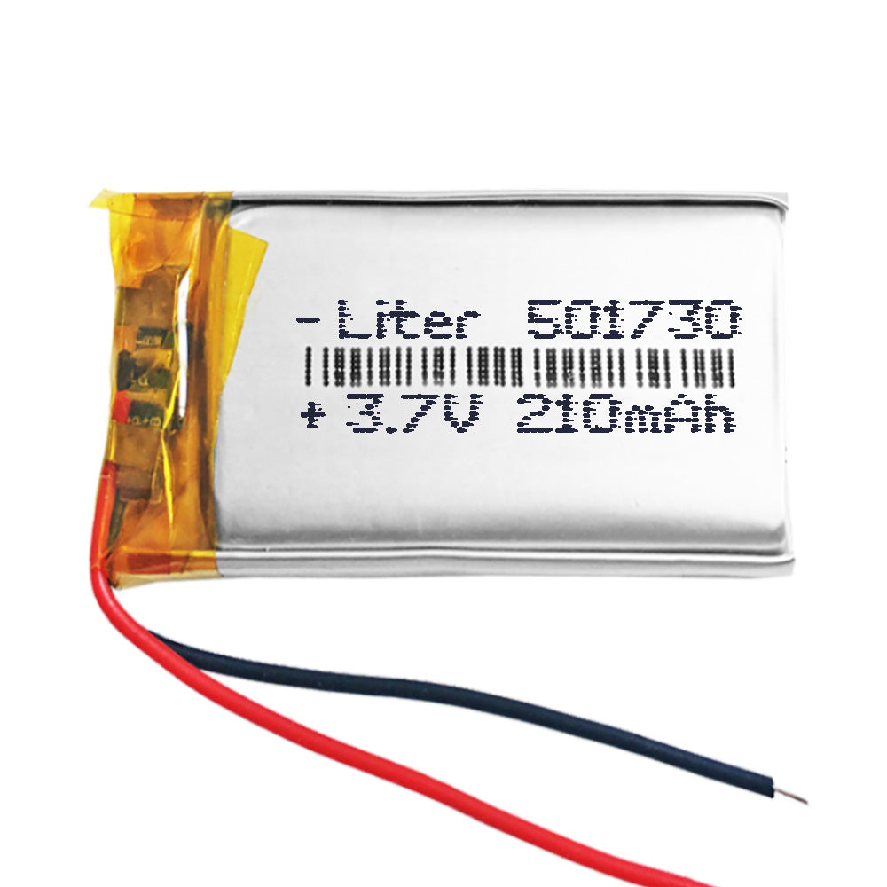 Batería 501730 LiPo 3.7V 210mAh 0.777Wh 1S 5C Liter Energy Battery para Electrónica Recargable teléfono portátil vídeo smartwatch reloj GPS - No apta para Radio Control 32x17x5mm (210mAh|501730)