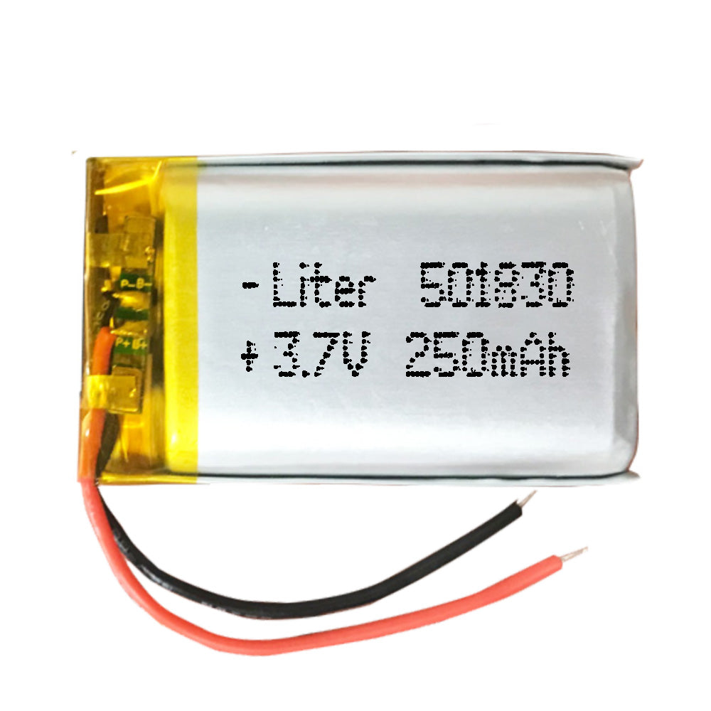 Batería 501830 LiPo 3.7V 250mAh 0.925Wh 1S 5C Liter Energy Battery para Electrónica Recargable teléfono portátil vídeo smartwatch reloj GPS - No Apta para Radio Control 32x28x4mm (250mAh|501830)