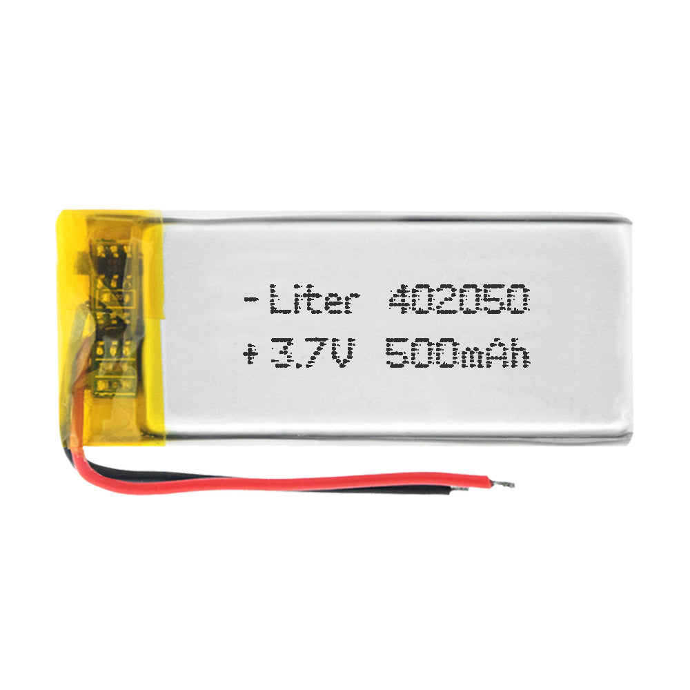 Batería 402050 LiPo 3.7V 500mAh 1.85Wh 1S 5C Liter Energy Battery para Electrónica Recargable teléfono portátil vídeo smartwatch Reloj GPS - No Apta para Radio Control 52x20x4mm (500mAh|402050)