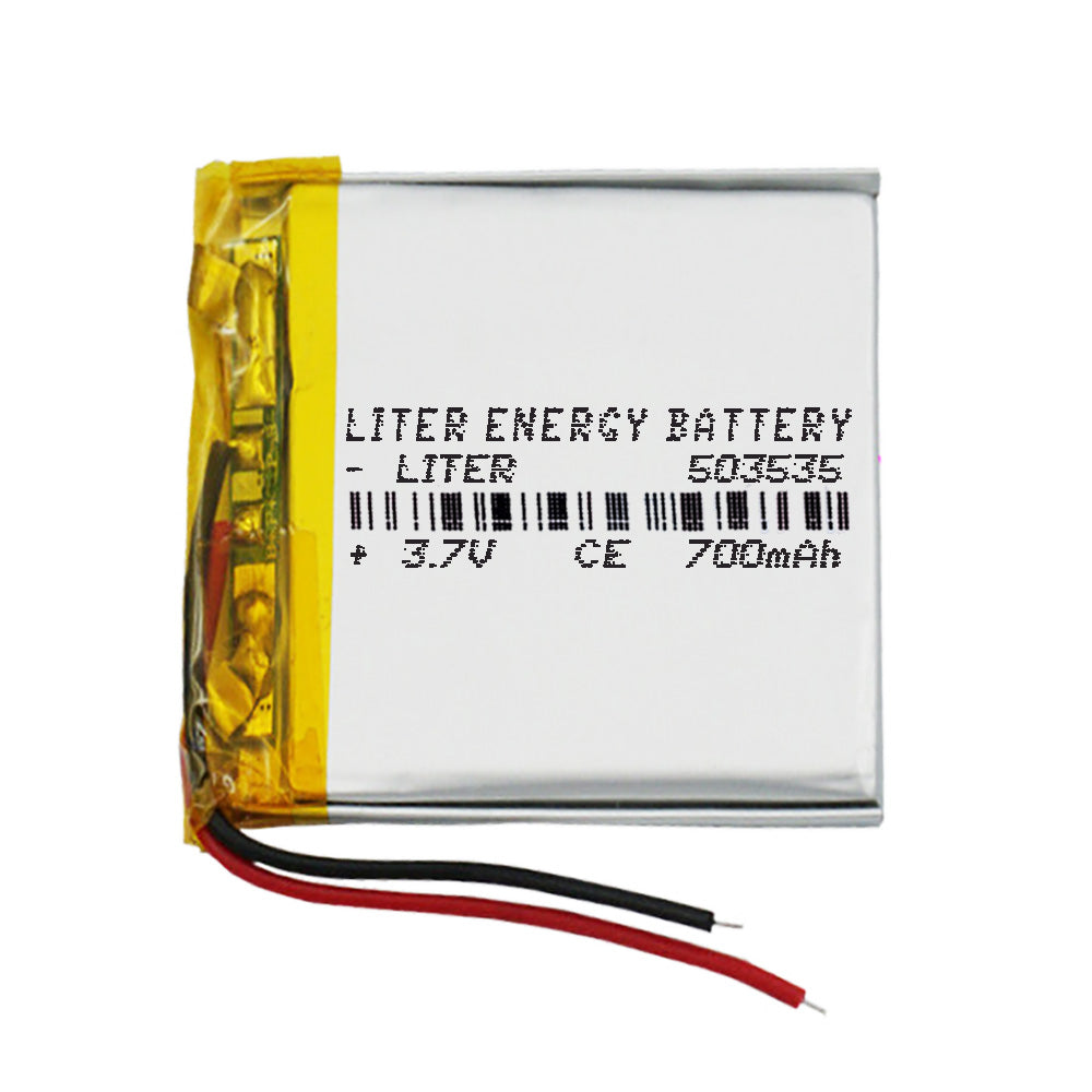 Batería 503535 LiPo 3.7V 700mAh 2.59Wh 1S 5C Liter Energy Battery para Electrónica Recargable teléfono portátil vídeo smartwatch reloj GPS - No apta para Radio Control 37x35x5mm (700mAh|503535)