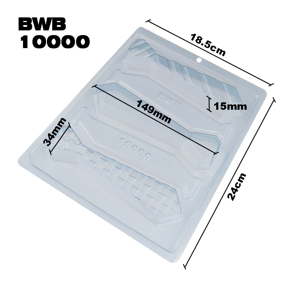 BWB 10000 Molde Corbatas del papá Especial 3 partes Forma con silicona chocolate