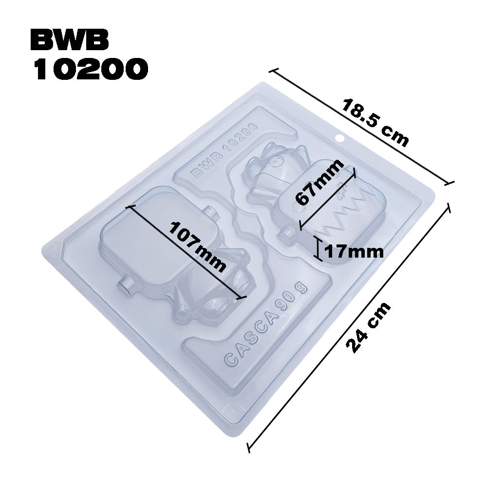 BWB 10200 Molde Frank Baby Especial 3 partes Forma con silicona para chocolate caliente de 2 Cavidades 90-150g de Plástico PET Tridimensional Accesorios y utensilios de reposteria