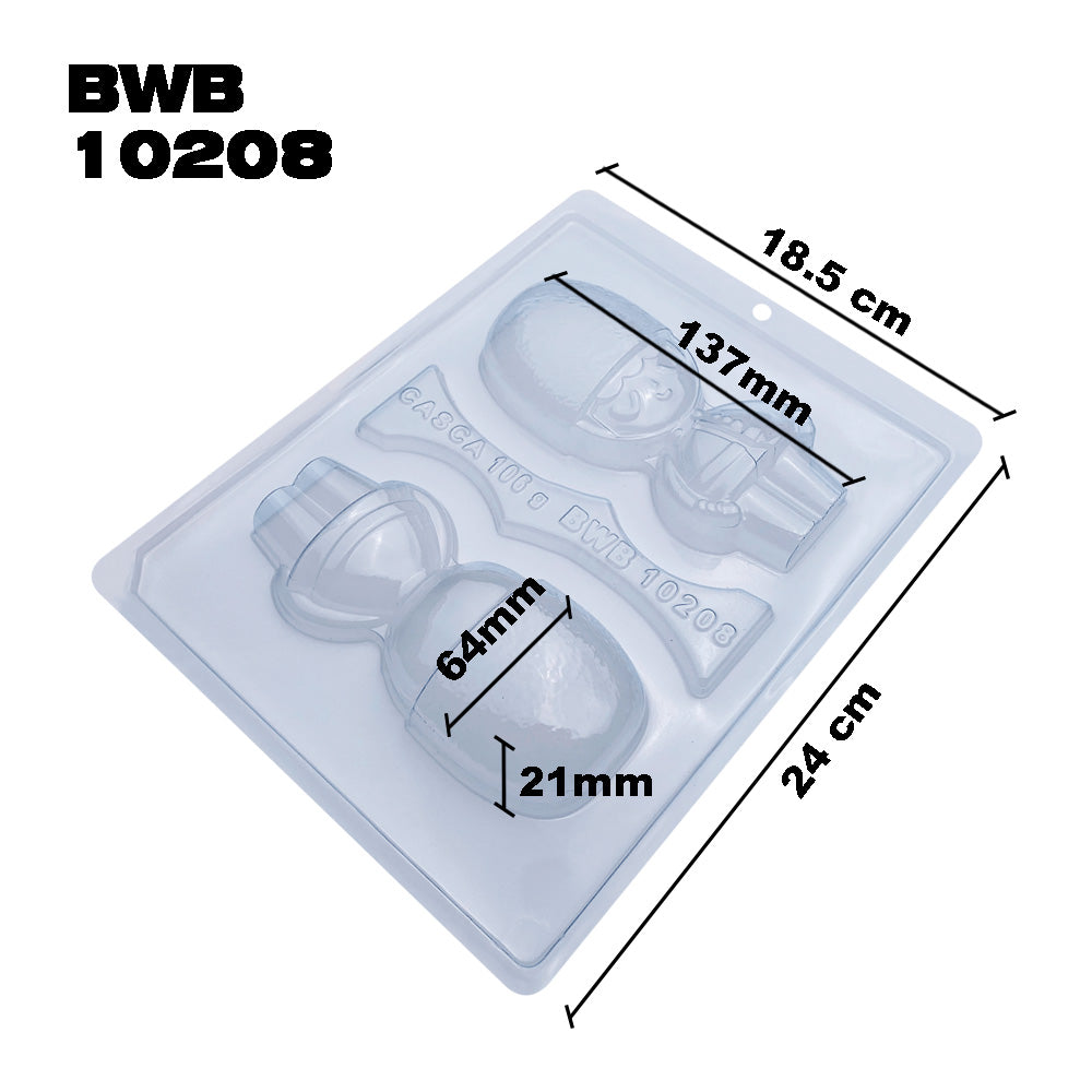BWB 10208 Molde Chico Guardia británica Especial 3 partes Forma con silicona para chocolate caliente de 2 Cavidades 106-200g Plástico PET Tridimensional Accesorios y utensilios reposteria