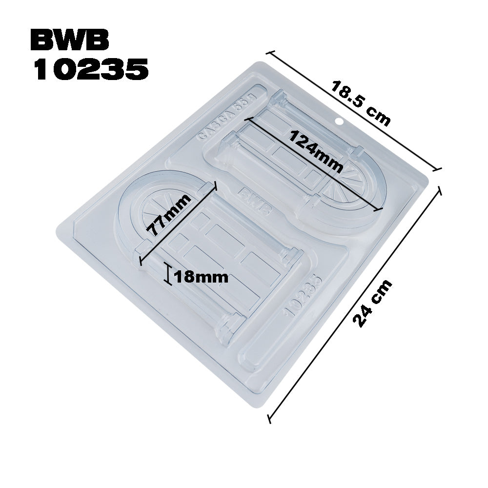 BWB 10235 Molde Navidad Tableta de puerto Especial 3 partes Forma con silicona