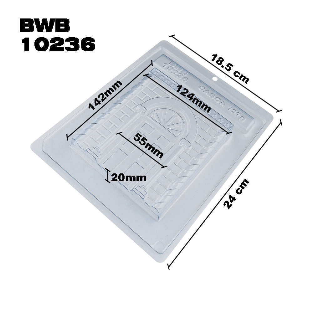 BWB 10236 Molde Navidad Tableta de puerto Especial 3 partes Forma con silicona