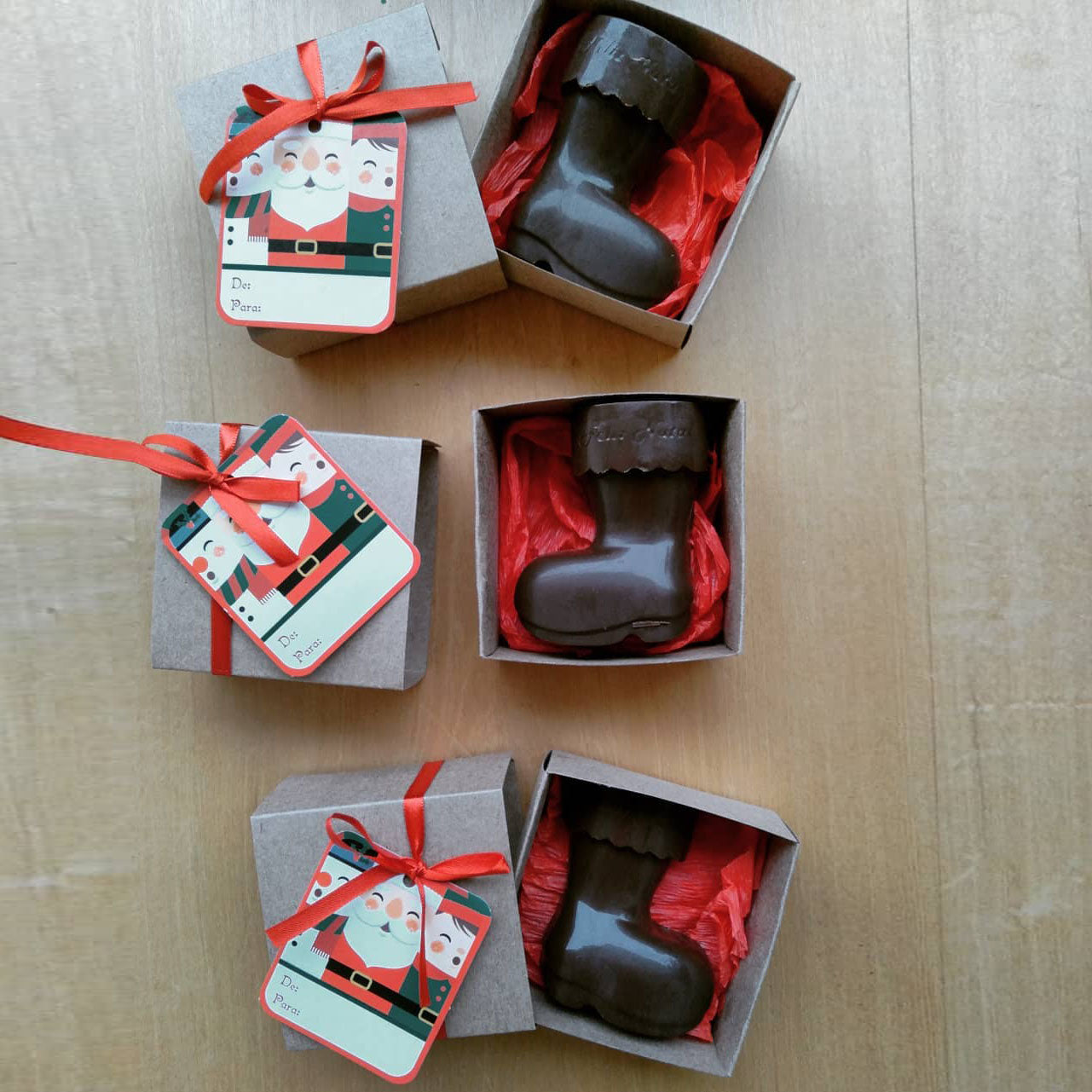 BWB 128 Molde Navidad Bota de navidad Especial 3 partes Forma con silicona chocolate