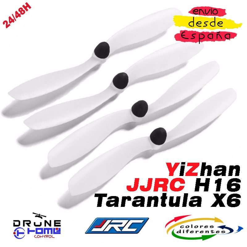 Hélice YIZHAN JJRC H16 TARANTULA X6 Drone Hoja hélice Multicolores Propellers RC