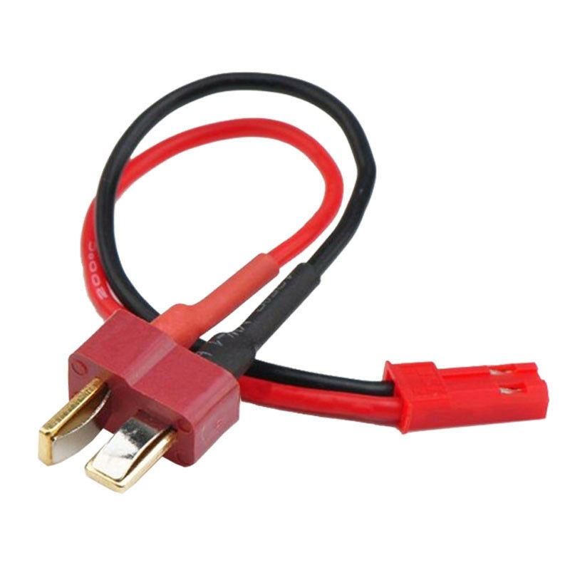 Adaptador cable Conector T plug macho JST macho Converter Deans T to JST Plug