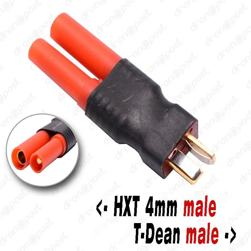 Conector HXT 4mm Male to T-Dean Male Plug Quadcopter Multicopter Batería Lipo RC