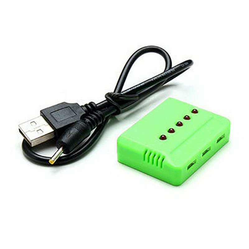 Cargador 1 en 5  5V USB Batería Lipo con conector 51005 4 XH Ports Battery Verde
