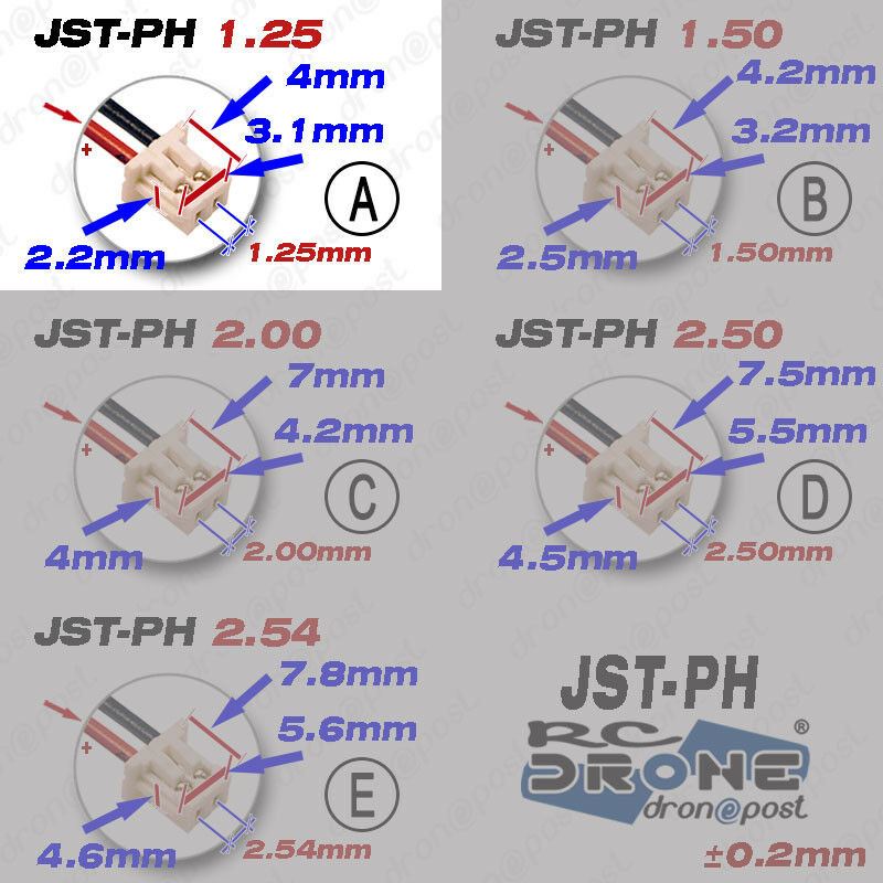 BATERIA 402035 LiPo 3.7V 250mAh Conector JST-PH 1.25mm 2 Pins mp4 GPS bluetooth