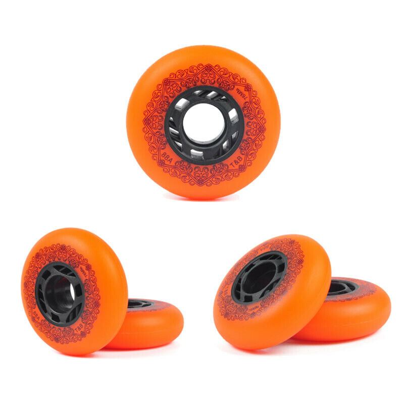 4 Ruedas 88A 76mm Patines en línea FSK Freestyle Slalom Sliding Street Braking