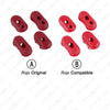 Tapas Anti-polvo Xiaomi Mijia M365 Patinete Electrico 4 unids/set silicona rojo