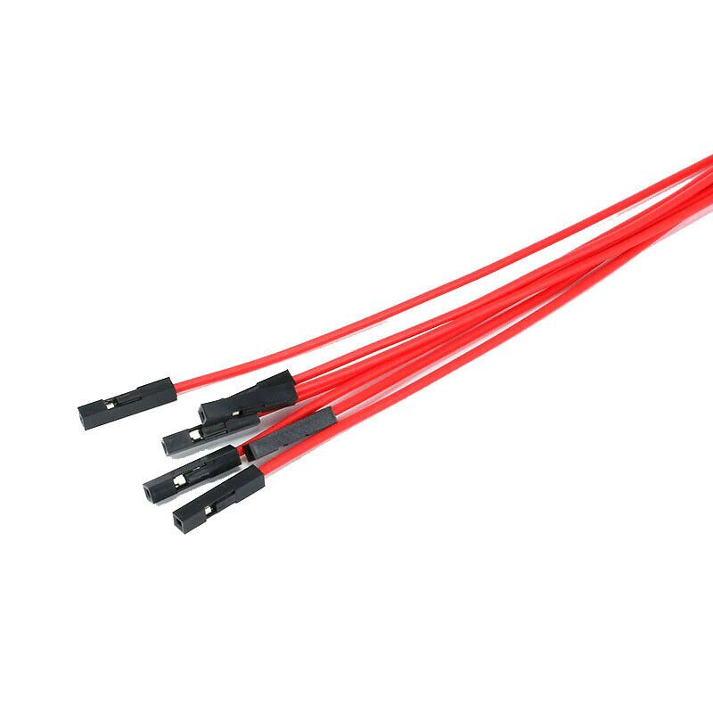 10 Cables puente línea 25cm 1P conector hembra Multicolores Flexible Set Drone