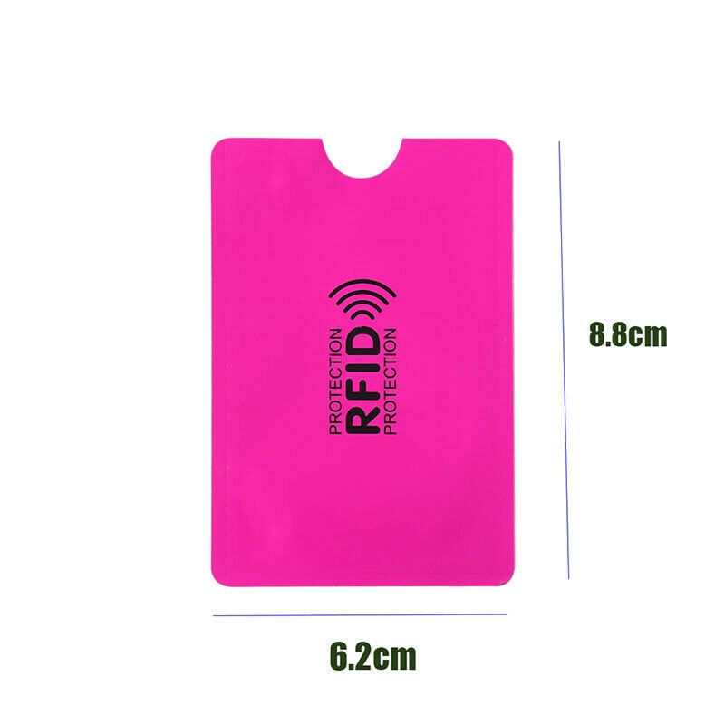 5 Protectores tarjeta Anti Scan Aluminio bloqueo RFID Anti robo Tarjetas Segura