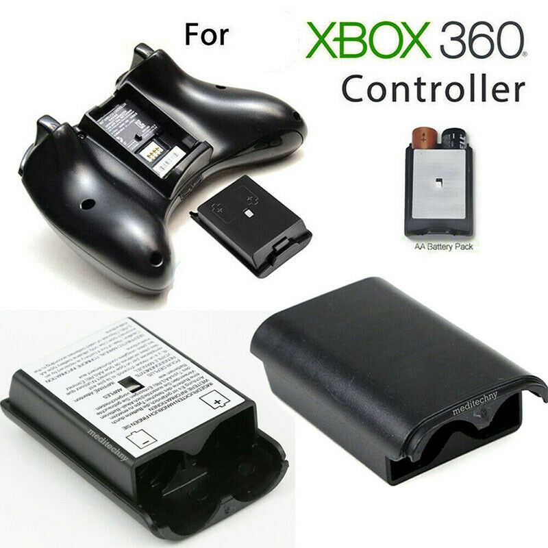 Cubierta batería Xbox360 control inalámbrico Gamepad Blanca Negra ABS plastico