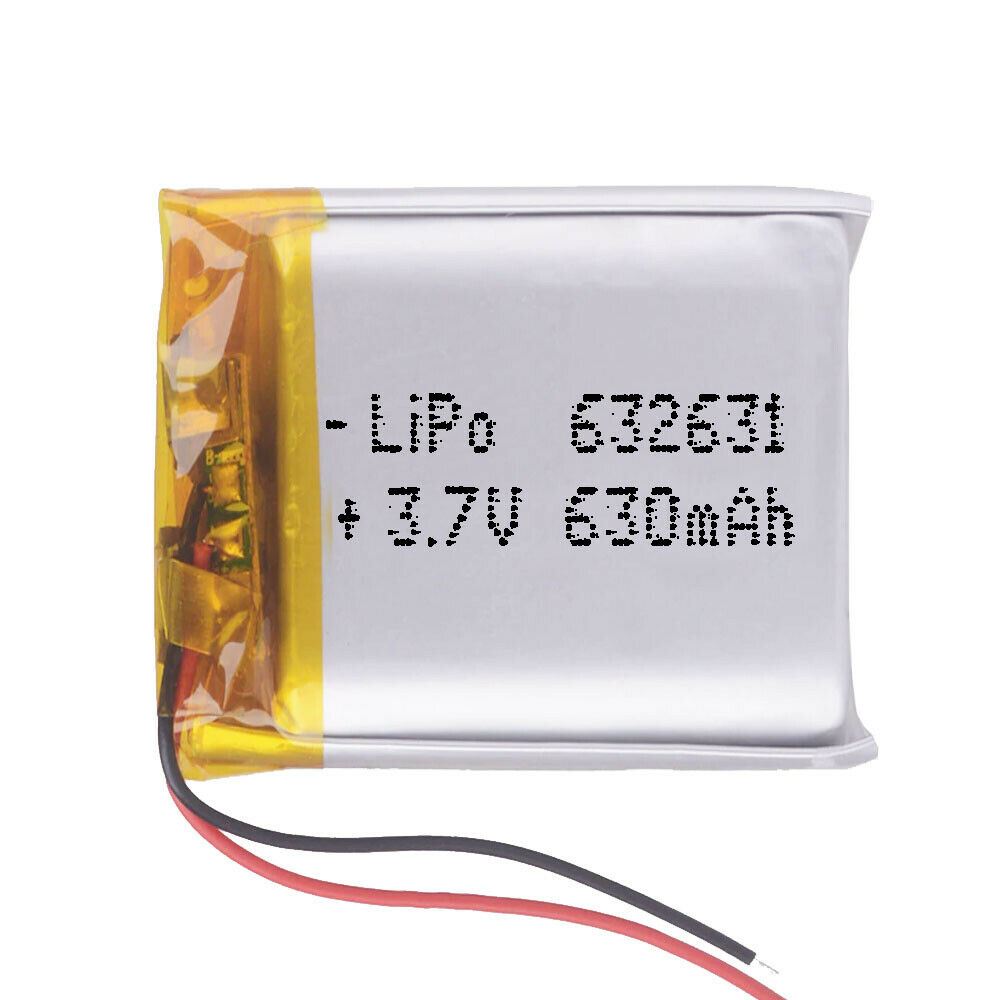 BATERÍA 632631 LiPo 3.7V 630mAh 1S para teléfono portátil vídeo mp3 mp4 luz led