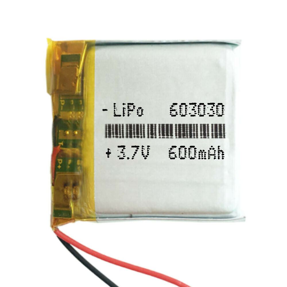 BATERÍA 603030 LiPo 3.7V 600mAh 1S teléfono portátil vídeo mp3 mp4 luz led gps