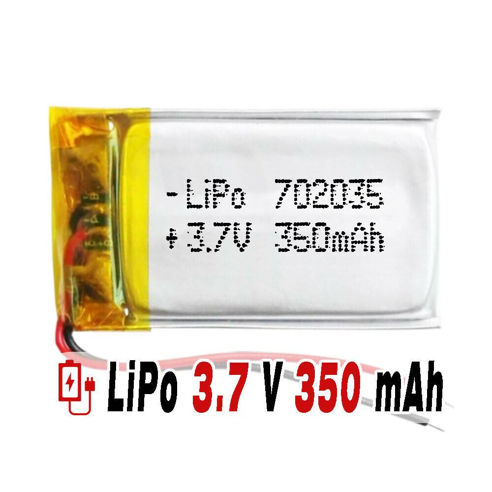 BATERÍA 702035 LiPo 3.7V 350mAh 1S para teléfono portátil vídeo mp3 mp4 luz led