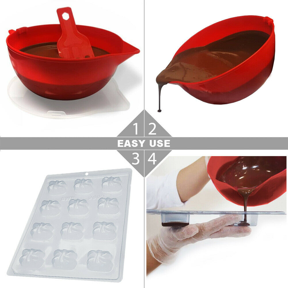 BWB 9893 Molde Bombón detallado 17 para chocolate caliente Forma Simples de 12 Cavidades 15g Material Plástico PET Transparente Tridimensional Accesorios y utensilios de reposteria