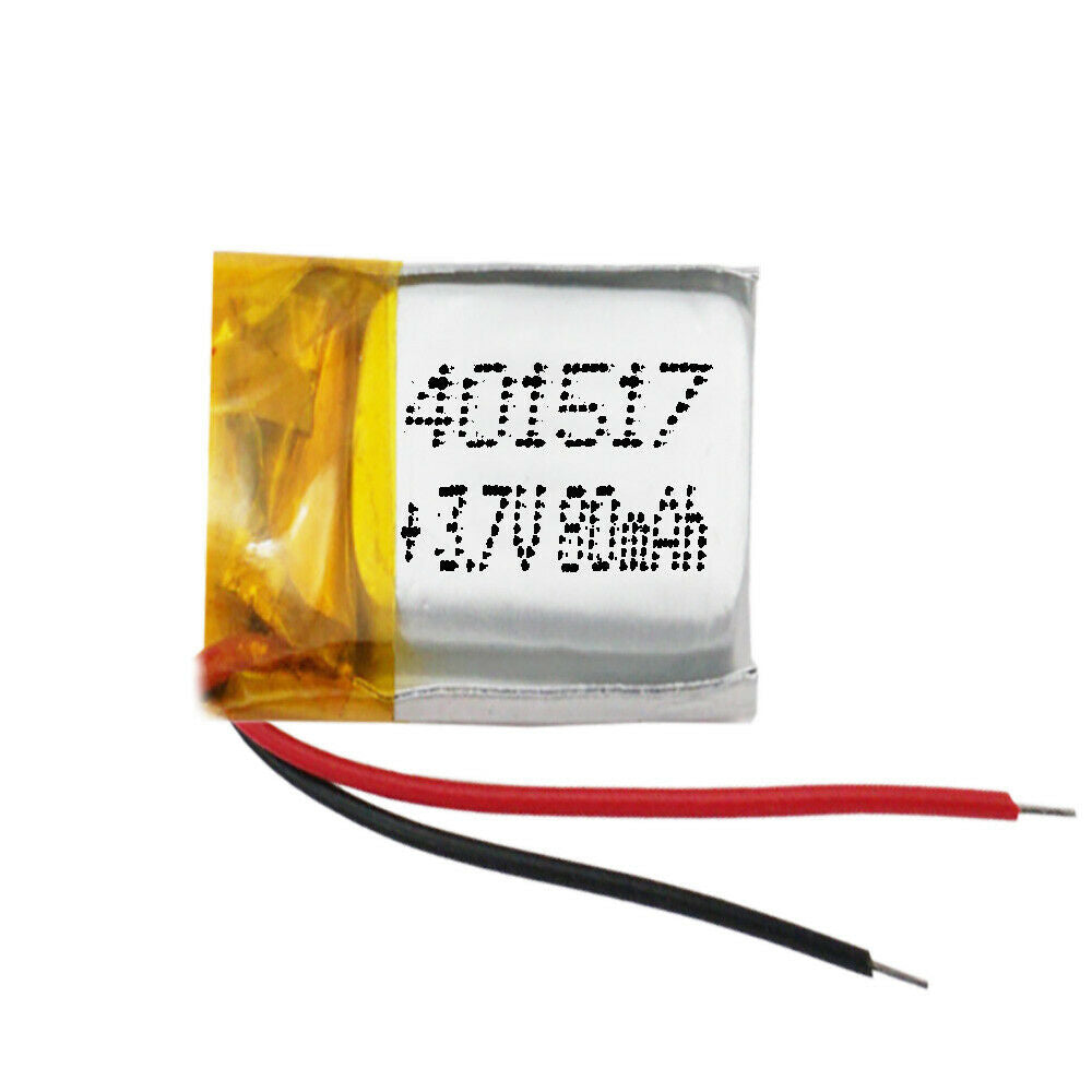 Batería 401517 LiPo 3.7V 80mAh 0.296Wh 1S 5C Liter Energy Battery para Electrónica Recargable teléfono portátil vídeo smartwatch reloj GPS - No apta para Radio Control 19x15x4mm (80mAh|401517)