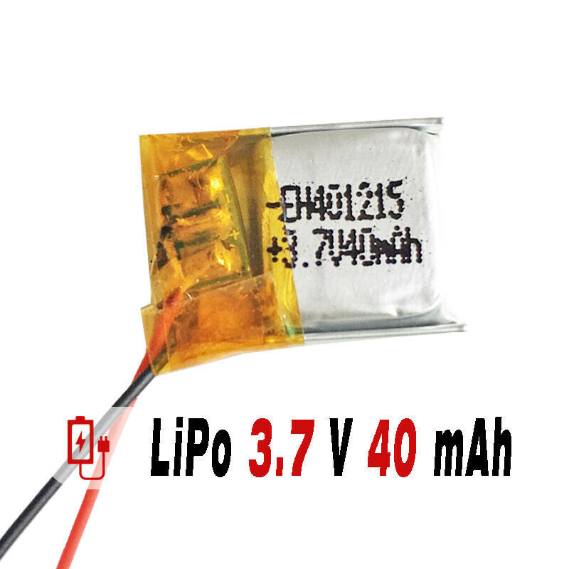 BATERÍA 401215 LiPo 3.7V 40mAh 1S para teléfono portátil vídeo mp3 mp4 luz led