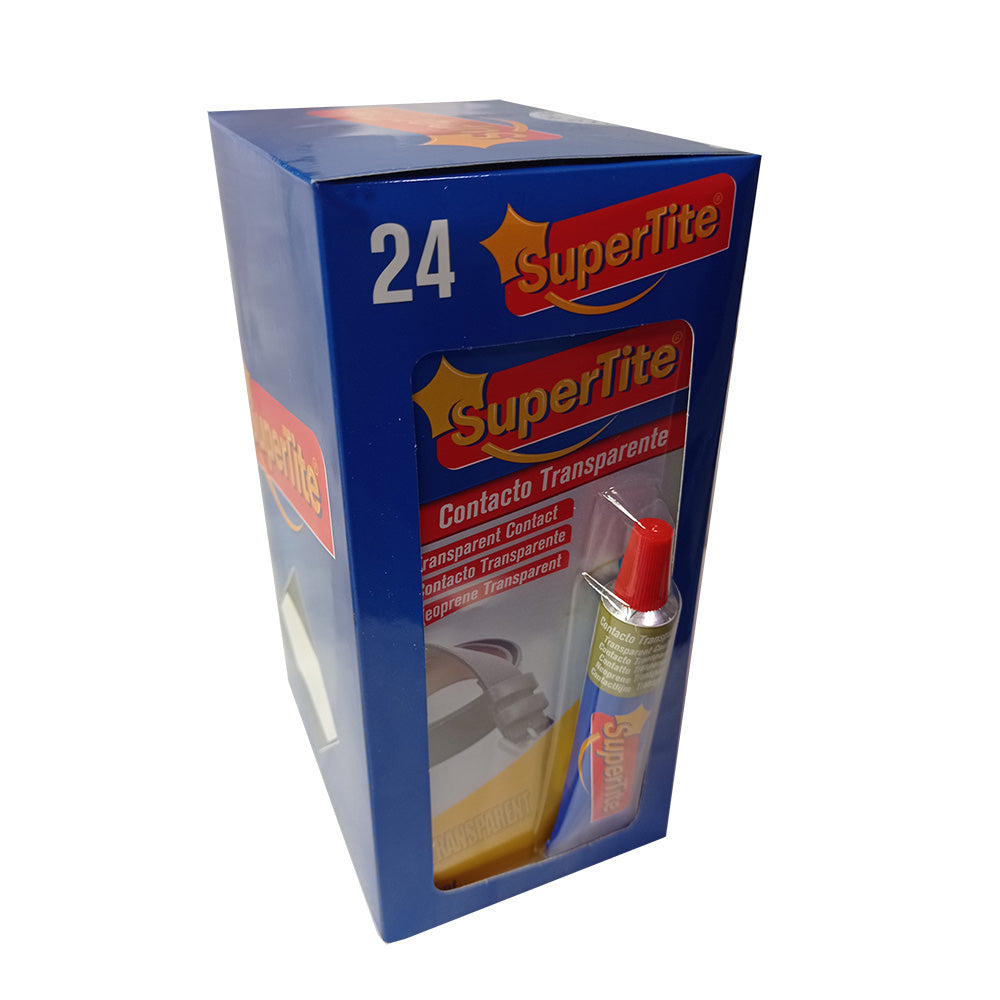 SuperTite 2424 Adhesivo Contacto Transparente 20ml para cuero madera caucho