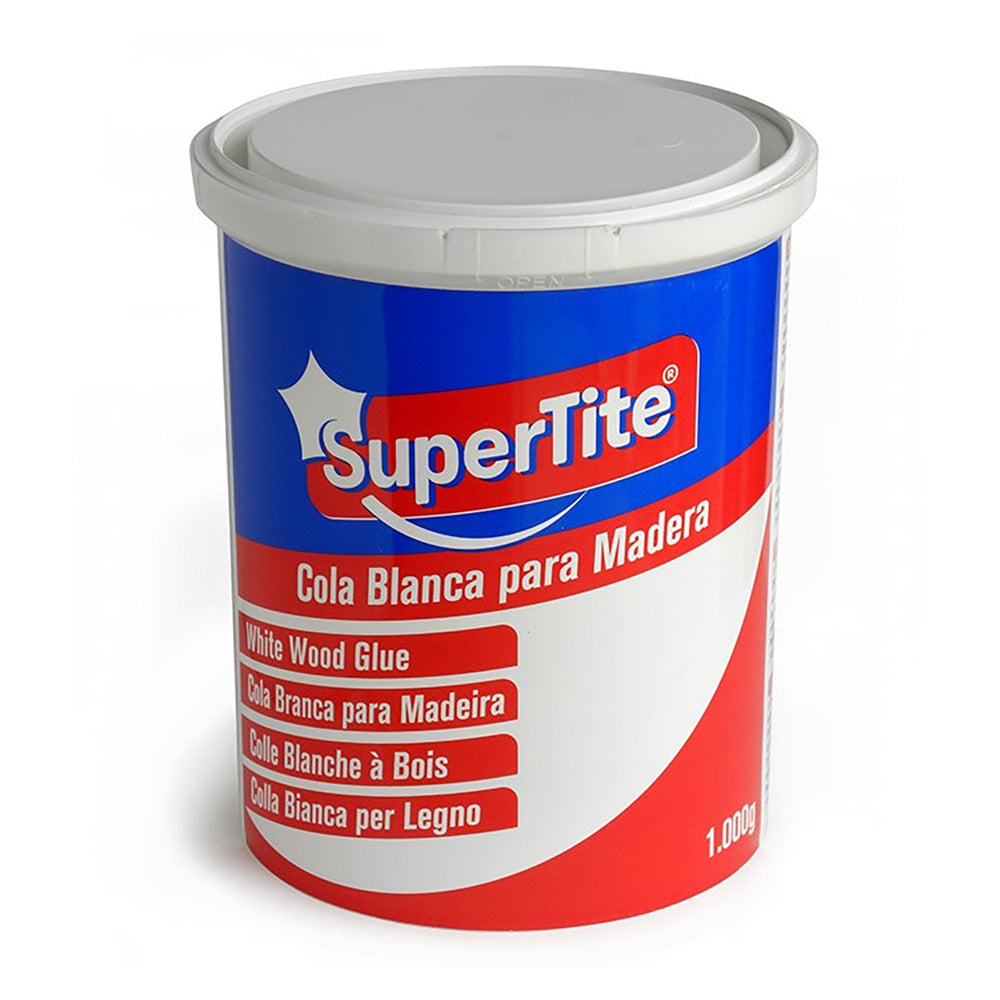 SuperTite 2478 Cola Blanca para Madera 1kg. para uniones fuerte de madera cartón